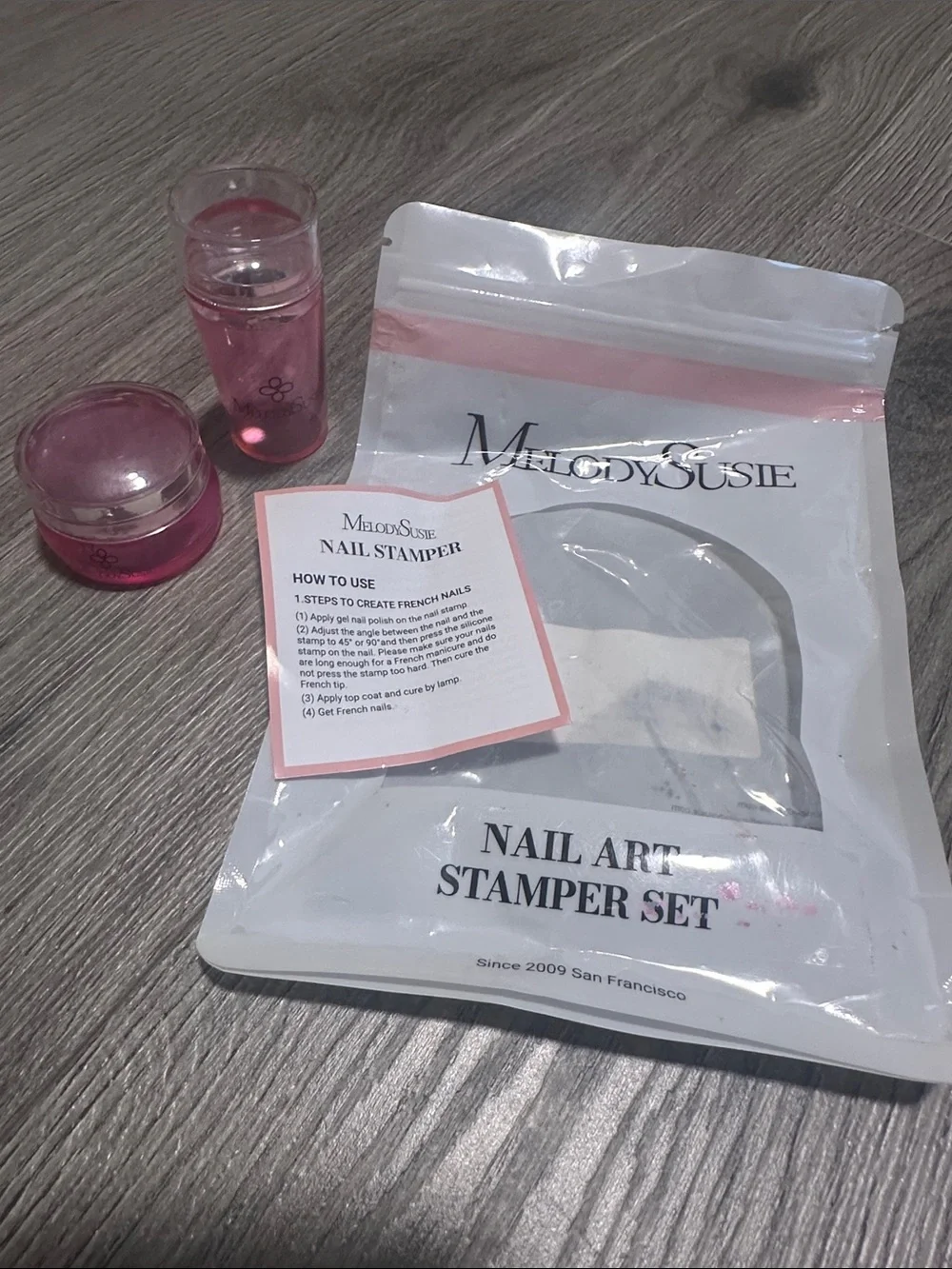 Melody Susie Pink Nail Art Stamper Set
